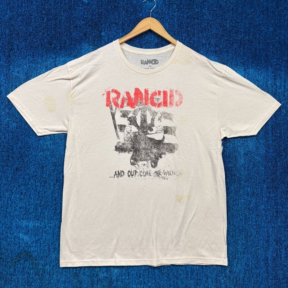 Rancid And Out Come The Wolves Album Oversized Band Tee XL